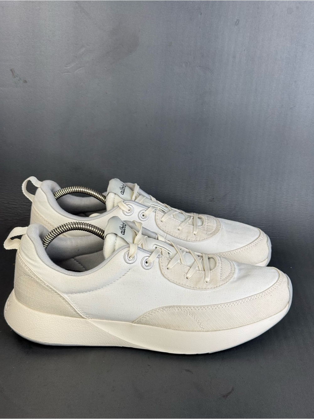 Allbirds Courier Lace Up Canvas Sneakers shoes Blizzard White mens size 11